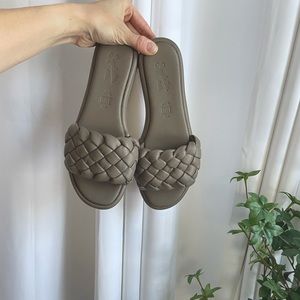Seychelles Taupe Braided Sandals